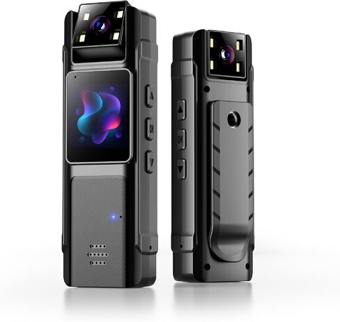 Wearable Mini Security Body Video Camera | 1080P WiFi Body Cam Night Vision Motion Detection Loop Recording(128GB) in Kuwait