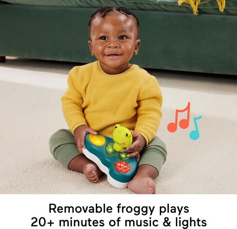 Fisher-Price Baby Bouncer Colorful Corners Jumperoo Activity Center with Music Lights Sounds & Developmental Toys in Kuwait