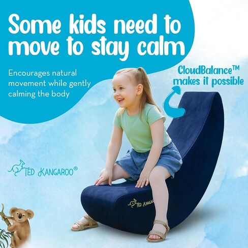 CloudBalance Sensory Chair | Flexible Active Seating for Kids | Classroom Rocker for Focus & Engagement | Durable Foam with Soft Cotton Cover in Kuwait