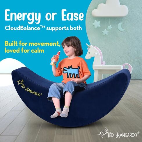 CloudBalance Sensory Chair | Flexible Active Seating for Kids | Classroom Rocker for Focus & Engagement | Durable Foam with Soft Cotton Cover in Kuwait