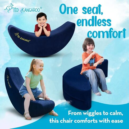 CloudBalance Sensory Chair | Flexible Active Seating for Kids | Classroom Rocker for Focus & Engagement | Durable Foam with Soft Cotton Cover in Kuwait