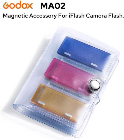 Godox MA02 iFlash Magnetic Color Filter Kit, Compatible with iT32/iT30Pro/iM30 TTL On-Camera Flash Magnetic Creative Attachment in Kuwait