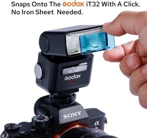 Godox MA02 iFlash Magnetic Color Filter Kit, Compatible with iT32/iT30Pro/iM30 TTL On-Camera Flash Magnetic Creative Attachment in Kuwait