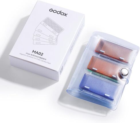 Godox MA02 iFlash Magnetic Color Filter Kit, Compatible with iT32/iT30Pro/iM30 TTL On-Camera Flash Magnetic Creative Attachment in Kuwait