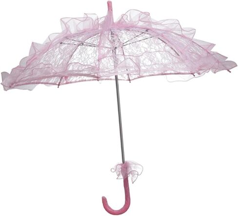 Wedding Lace Parasol Vintage Umbrella with Delicate Lace Handle Flower Pattern Metal Material Suitable for Photography Wedding Party Cosplay Dance Ven in Kuwait