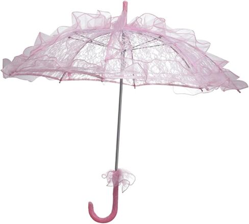 Wedding Lace Parasol Vintage Umbrella with Delicate Lace Handle Flower Pattern Metal Material Suitable for Photography Wedding Party Cosplay Dance Ven in Kuwait