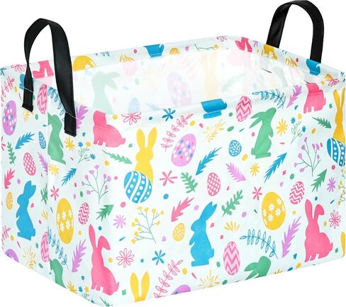 Rectangle Gift Storage Basket Home Shelf Storage Basket Organizer Box Clothes Laundry Hamper Nursery Basket Laundry Basket with Handles (Animal) in Kuwait