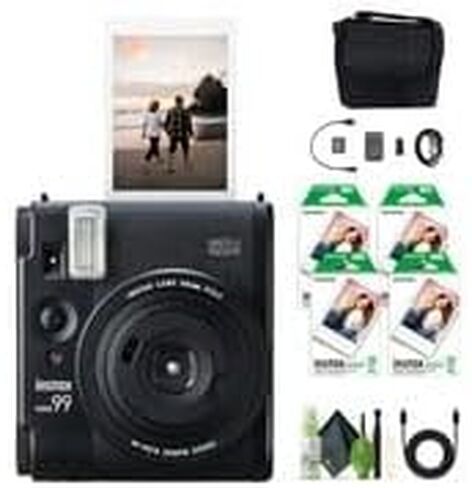 FUJIFILM INSTAX Mini 99 Instant Camera 80-Sheet Bundle | For Parties, Events & Instant Photos | Includes Camera Bag, Cleaning Kit in Kuwait