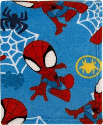 Marvel Spidey and His Amazing Friends Blue, Red and White Spidey Team Super Soft Toddler Blanket in Kuwait