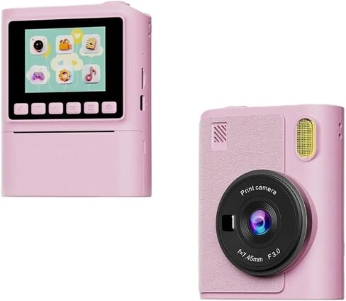 1080P Kids Instant Print Camera 8X Zoom Digital Camera with 32GB Card Gift | Portable Children Digital Camera, Instant Photo Printing, Ideal Birthday & Christmas Gift(White) in Kuwait