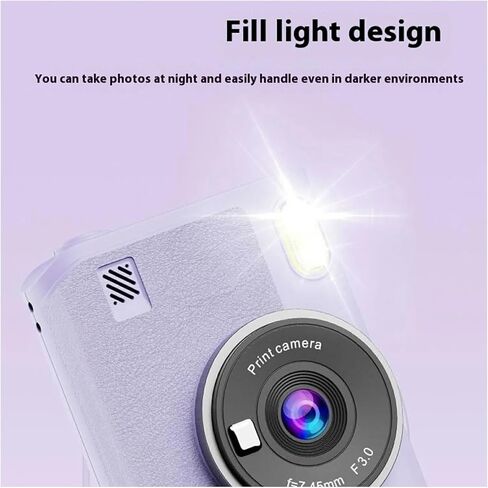1080P Kids Instant Print Camera 8X Zoom Digital Camera with 32GB Card Gift | Portable Children Digital Camera, Instant Photo Printing, Ideal Birthday & Christmas Gift( ) in Kuwait