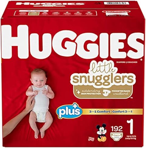 Huggies Little Snugglers Plus Diapers Size 2, 174 Count in Kuwait