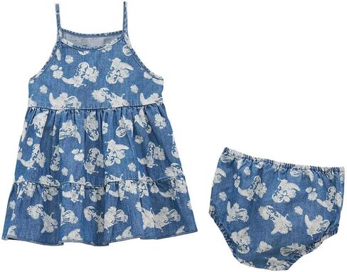 Wrangler Infant Girl's Denim Horse Print Dress in Kuwait