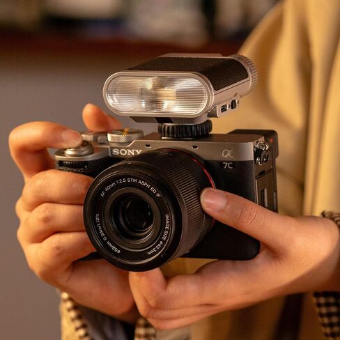 VILTROX Vintage Z1+ Retro On-Camera Flash for Beginners, GN12 Mini Flash with 7-Levels for Portrait, Single-Contact Hot Shoe Flash Speedlight for Camera Sony Fujifilm Canon Nikon Olympus in Kuwait