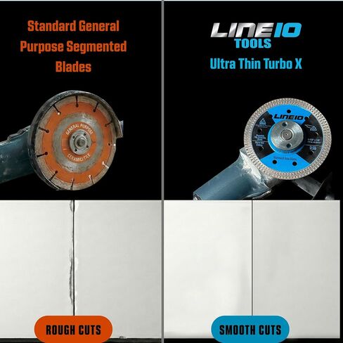 3pk 4.5 Inch Diamond Saw Blades for Angle Grinder - Ultra Thin Tile Cutting Wheel Ceramic Blade - Professional Porcelain Tile Cutter Tool X-Turbo Rim for Granite Stone Masonry Wet Dry Cut in Kuwait