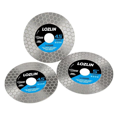 LOZLIN 4.5inch Diamond Blade 2-in-1 Honeycomb for Angle Grinder for Tile | 2-in-1 diamond disc cuts & grinds tile, granite, marble. Honeycomb cooling, thick diamond grit, fits 4.5in angle grinders in Kuwait