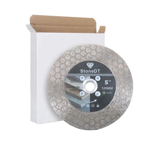 Diamond Tile Saw Blade, 5 Inch Cutting and Grinding Wheel with 5/8"-11 Flange for Porcelain Ceramic Tile Marble Granite Artificial Stone, Hexagonal Segment in Kuwait