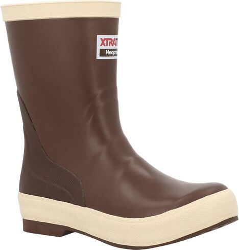 XTRATUF 9" Women’s Pull-On Legacy Boot - Size 9, Legacy Brown - 100% Waterproof Latex Rubber Footwear - Slip & Chemical-Resistant Protection - Pull-On Tabs in Kuwait