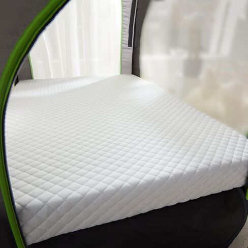 LILNAP 3"" Waterproof Pack and Play Mattress, 38""x26""x3"" Memory Foam Pack N Play Mattresses Pad with Breathable & Removable Cover for Naps Sleep, Portable Playard playpen mattresses Topper, White in Kuwait