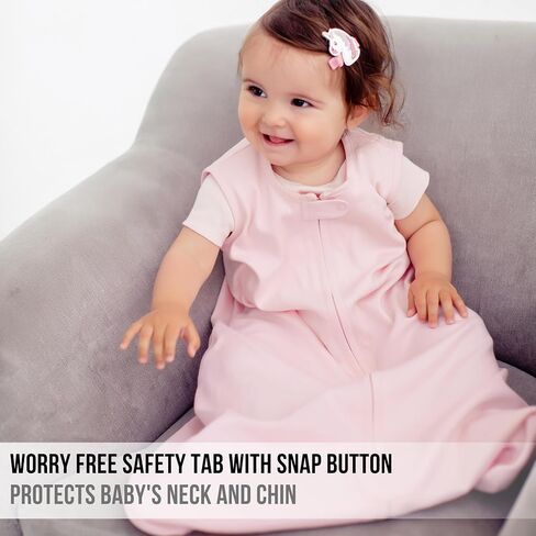 Organic Cotton Baby Wearable Blanket 0.5 TOG Sleep Sack 6-12 Months 3-Pack | Breathable, Lightweight, Soft 100% Organic Cotton, GOTS & OEKO-TEX Certified, Baby Essential by Mama Cheetah in Kuwait