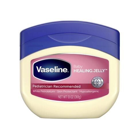 Vaseline, 100% Pure Petroleum Jelly Baby, Dermatologist Recommended, Hypoallergenic, Skin Protectant, Treat & Prevent Diaper Rash and Chafed Skin, Seals out Wetness, 2 pack -13 oz ea in Saudi Arabia