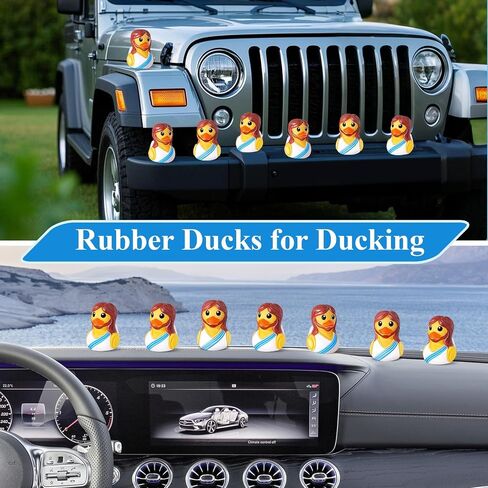 12 Pcs Jesus Rubber Ducks Bulk for Jeep Ducking, Easter Religious Gifts | Christian Church Sunday School Party Favors, Baptism Duckies, Easter Basket Stuffers, VBS Gifts for Kids in Kuwait