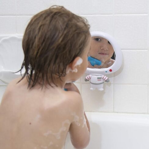 Nuby Astronaut Mirror Baby Bathtub Toy Set - 3-Piece Bath Toy Play Set - Baby Bath Toys for 3+ Years in Kuwait