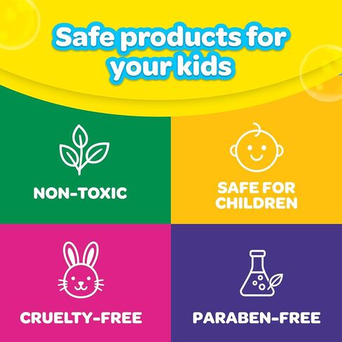 Crayola Bath Crayons Color Wheel, 19-Piece Set, Includes 18 Bathtub Crayons and 1 Eraser, Non-Toxic and Washable Bath Toys for Kids in Kuwait
