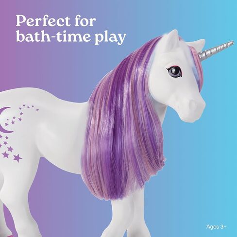 Breyer Horses Color Changing Bath Toy | Luna The Unicorn | Purple / Pink / White with Surprise Blue Color | 8.5" x 7" | Ages 3+ | Model #7233, Purple, White, Pink in Saudi Arabia