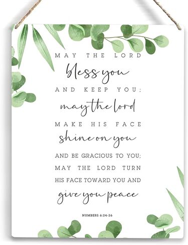 YCYD Christian Wall Art 'For This Child We Have Prayed' - Bible 1 Samuel 1:27 Wooden Hanging Sign Bible Verse for Baby Room, Kids Home 8 x 10 Inches in Kuwait