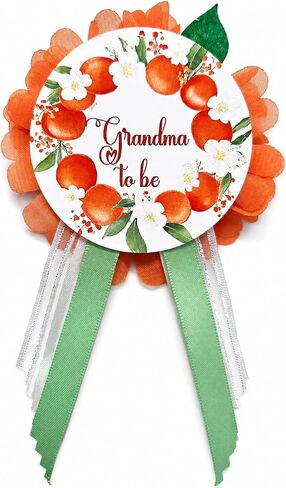 Lil Little Cutie Baby Shower Gender Reveal Decorations Sash Pins Orange Party Sprinkle in Saudi Arabia