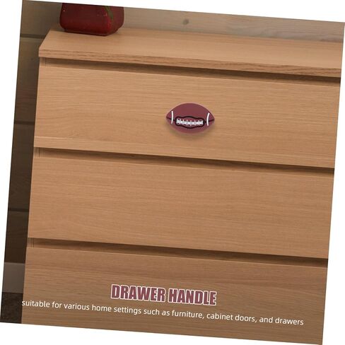 Rugby Drawer Knobs for Boy Girl Furniture Soft Pull Handles for Nursery Dressers and Cabinets Safe and Fun Cartoon Design Ergonomic Boy Girl-Friendly Fit in Kuwait