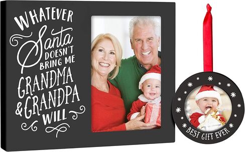 Pearhead Me & My Grandpa Picture Frame, to Grandpa from Baby, Birthday Gift for Grandpa, New Grandparent Keepsake, 4x6 Photo Frame, White Nursery Décor in Kuwait