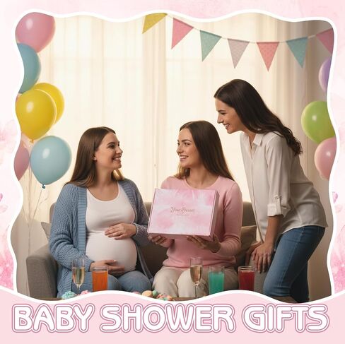 Baby Girl Gifts, Baby Shower Gifts for Girls, New Mom Gifts Baby Girl Gift Baskets Elephant Baby Milestone Blanket Mommy and Baby Canvas Pouch Set Pregnancy Gifts for Women and Baby in Kuwait