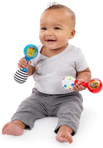 Baby Einstein Shake & Groove Toy Maracas Instrument Toy, for Ages 3+ Months and Up in Kuwait