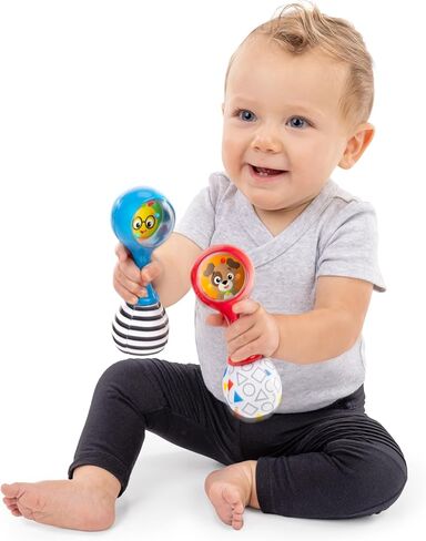 Baby Einstein Shake & Groove Toy Maracas Instrument Toy, for Ages 3+ Months and Up in Kuwait