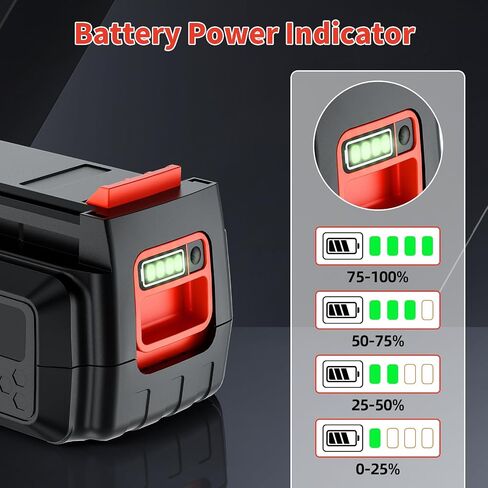 40V 4.0Ah Battery Replacement for Black and Decker LBX2040 LBXR36 LBXR2036 LCS1240 LBX1540 LST136W Compatible with Black and Decker All 40V Power Tools and Charger in Kuwait