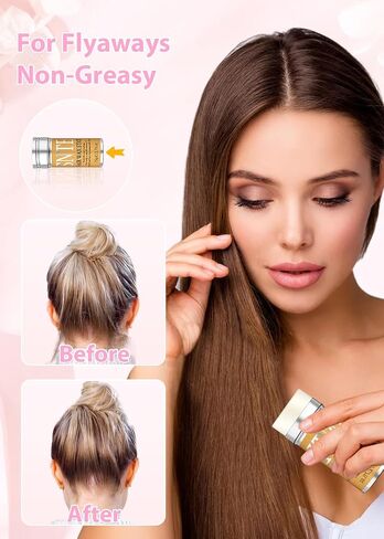 Hair Wax Stick & Slick Back Hair Brush – Frizz Control for Women & Kids, Non-Greasy & No Residue – Smooths Flyaways, Creates Sleek Ponytails & Buns – Styling Accessories & Teen Girl Gifts Trendy Stuff in Kuwait