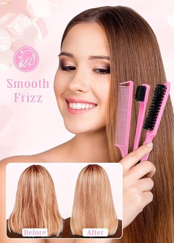 Hair Wax Stick & Slick Back Hair Brush – Frizz Control for Women & Kids, Non-Greasy & No Residue – Smooths Flyaways, Creates Sleek Ponytails & Buns – Styling Accessories & Teen Girl Gifts Trendy Stuff in Kuwait