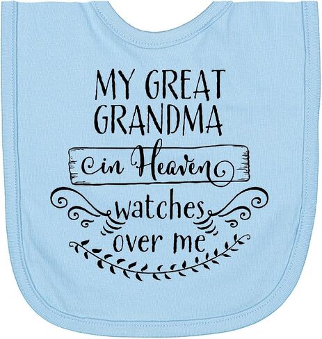 My Great Grandma in Heaven Watches over Me Newborn Bib in Kuwait