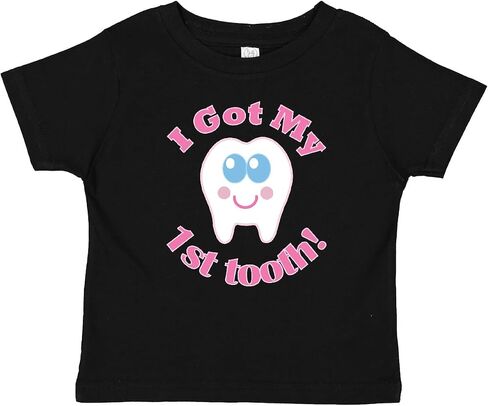 inktastic I Got My 1st Tooth Baby T-Shirt in Kuwait