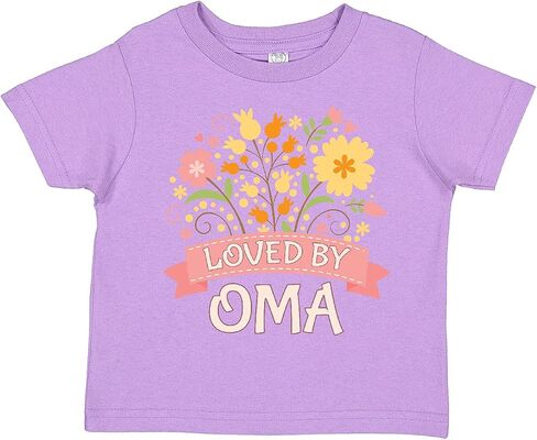 inktastic Oma Loves Me Granddaughter Outfit for Girl Toddler T-Shirt in Kuwait