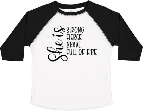 inktastic She is Strong Fierce Brave Full of Fire Toddler T-Shirt in Kuwait