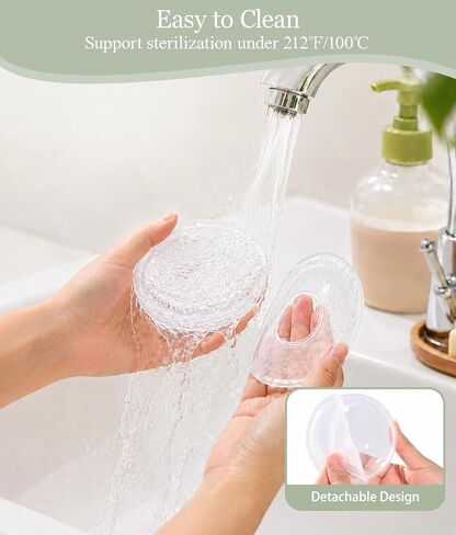 Oiomniv Breast Milk Collector, Milk Collectors for Breastfeeding Silicone | Milk Catcher Breastmilk Collection Nursing Cup BPA Free 60ML Milk Saver with 20 Breastmilk Storage Bags Storage Box, 2PCS in Kuwait