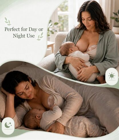 Oiomniv Breast Milk Collector, Milk Collectors for Breastfeeding Silicone | Milk Catcher Breastmilk Collection Nursing Cup BPA Free 60ML Milk Saver with 20 Breastmilk Storage Bags Storage Box, 2PCS in Kuwait