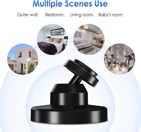 Blink Outdoor Camera Mount, 360 Degree Adjustable Wall Mount Bracket | Compatible with Blink Mini, Blink 4th and 3rd Gen Outdoor Camera, 3 Pack, Black in Kuwait