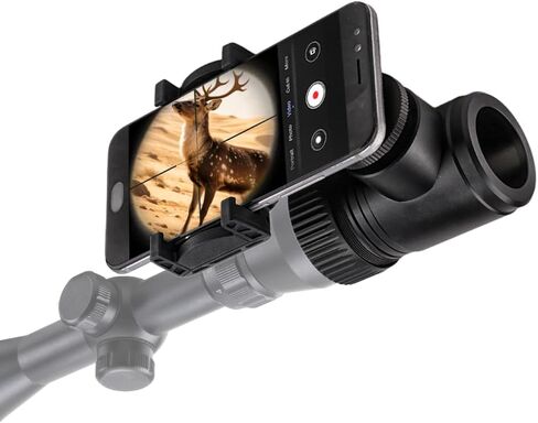 Aluminum Scope Phone Adapter with Dual View & Quick Lock System | Quick Alignment; Stable Phone Mount; Universal Compatibility in Kuwait