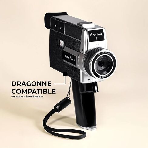 Camp Snap CS-8 digital camera - 2.7K video recorder for Youtube, screenless camera, 8x digital zoom, with 5 customizable movie filters, included SD card and USB-C battery in Kuwait