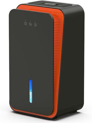 1000 sq.ft Dehumidifier for Home, Dehumidifiers for Basement, Bathroom, Bedroom with Auto Shut Off and Drain Hose, Built-in Aromatherapy Diffuser, 7 Colors LED Light, Quiet Sleep Mode(CS08-Cream) in Kuwait