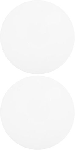 Mikinona 2pcs round Acrylic Lampshade Diffuser Cover for Pendant Lights with Frosted Panel, Lightweight Design for Even Light Distribution, Suitable for Office and Bedroom Lighting in Kuwait